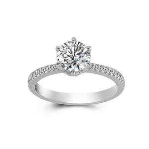 High-End 18K Gold Artificial Cultured Diamond Ring Long-lasting High-end Diamond Ring One Piece <b>Dropshipping</b> - Product Image 2