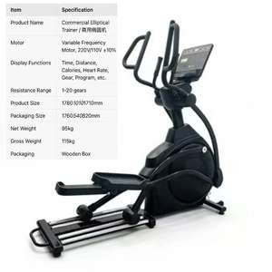 Macchina Ellittica per Uso Commerciale in Palestra con Controllo Magnetico e Resistenza Regolabile - Product Image 4
