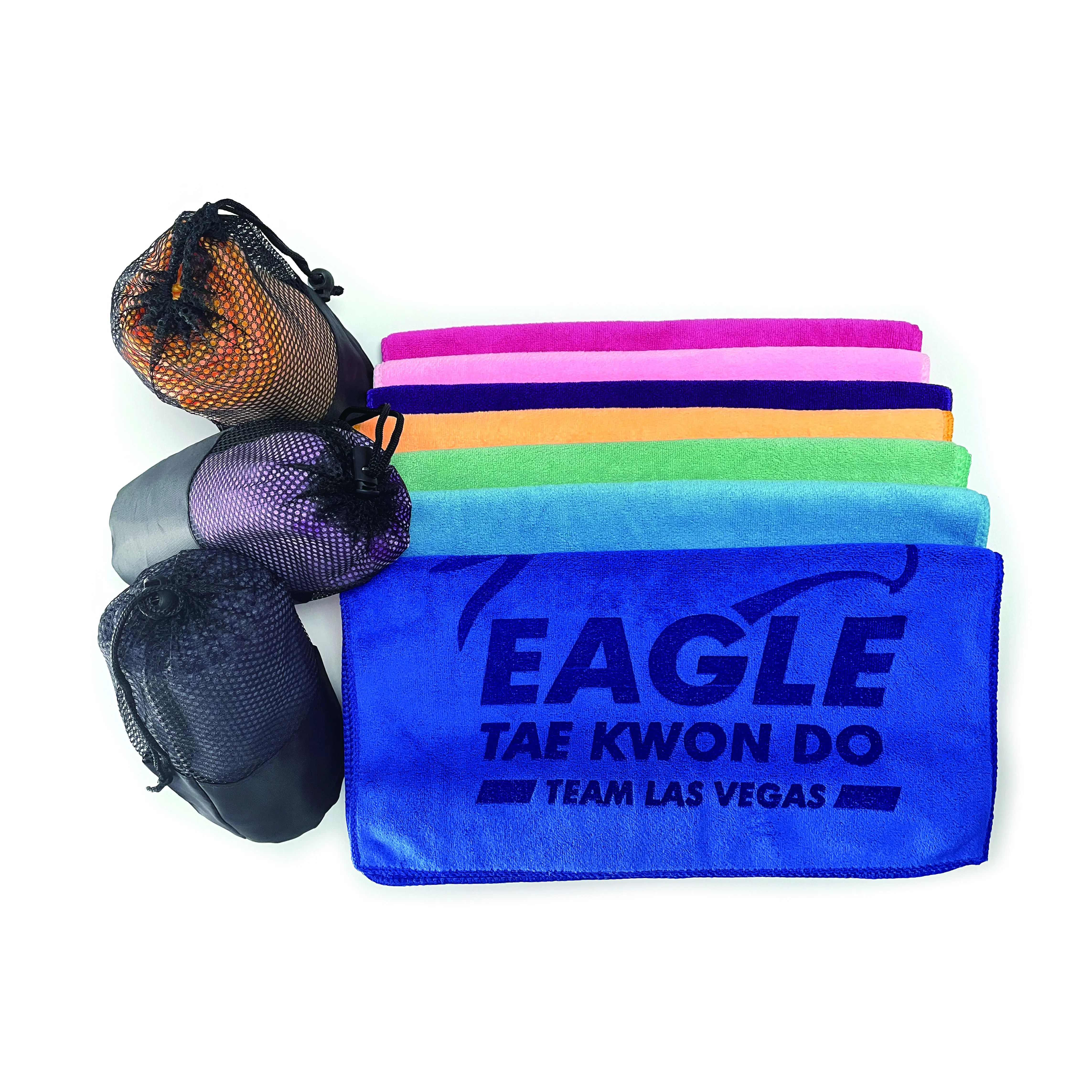 Großhandel Custom Multi Farbe Personal isierung Logo Hochwertige Werbe sport Rally Gym Handtuch mit Geschenkt üte