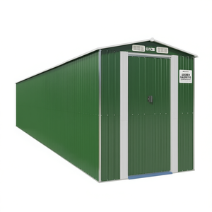 Caseta de Jardín de Acero Galvanizado 75.6x40.2x87.8 Solución de Almacenamiento Verde - Product Image 1