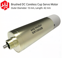Moteur servo CC sans balais haute précision, diamètre extérieur 13 mm, longueur 42 mm, pour instruments optiques et contrôle des lentilles