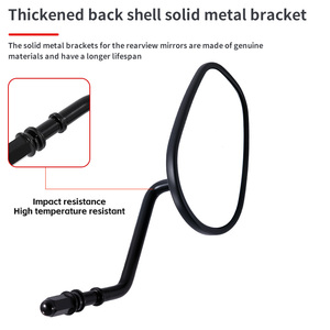 <span class=keywords><strong>Rétroviseur</strong></span> arrière en métal de forme ovale <span class=keywords><strong>vintage</strong></span> classique, adapté aux motos Road King Touring XL 1200 883 SPORTSTER - Product Image 4