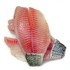 Tilapia bien recortada piel en la cola precio al por mayor 5oz HACCP filete de tilapia congelado pescado