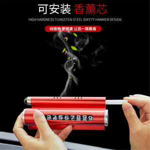 Pelat Parkir Sementara Dapat Menyembunyikan Pelat Nomor Kendaraan dengan Penyangga Ponsel Logam Multifungsi dan Palu Pengaman - Product Image 5