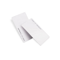 Carte de Proximité RFID JEWEI 125kHz R/W 26 bits, Blanche Vierge, Codage de Données Numériques pour Contrôle d'Accès, Étanche