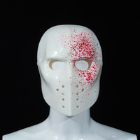 Masque effrayant sanglant et vieilli style vintage pour Halloween, idéal pour les fêtes d'horreur et les déguisements