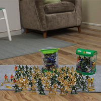 Mini Militär-Soldaten Actionfiguren Set ABS-Kunststoff Graffiti-Spielzeug Armeemänner 100 Stück PVC-Figuren für Kinder Mädchen Jungen