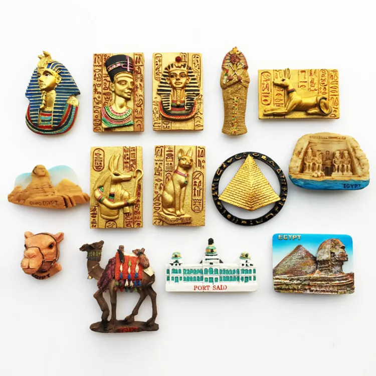 Wholesale Camel Pyramid Resin Travel Gift Egypt Souvenirs Fridge Magnet