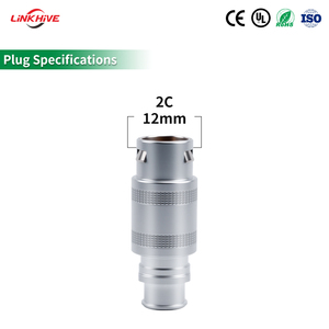 LHJM OEM/ODM IP50 Customized 2C Series 2-14P Pin Male Push Pull Aviation Plug Aerospace Connectors Compatible for 2C <strong>FFA</strong> 6A - Product Image 4