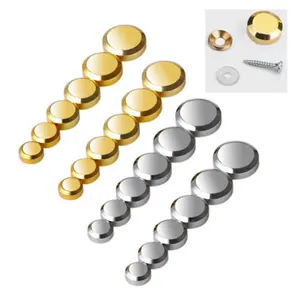 Mirror Nail Bevel Copper Sign Standoff Screws Mirror Screws Sign Holder Decorative Cover Fixing Screw Hardware M22