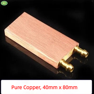 Bloc de refroidissement à eau en cuivre pour refroidisseur <span class=keywords><strong>TEC</strong></span> Peltier, plaque froide liquide pour CPU GPU 40x40mm, dissipateur thermique - Product Image 3
