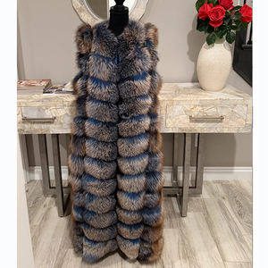 معطف فرو ثعلب فاخر طبيعي 100% متعدد الألوان بالجملة - Product Image 2