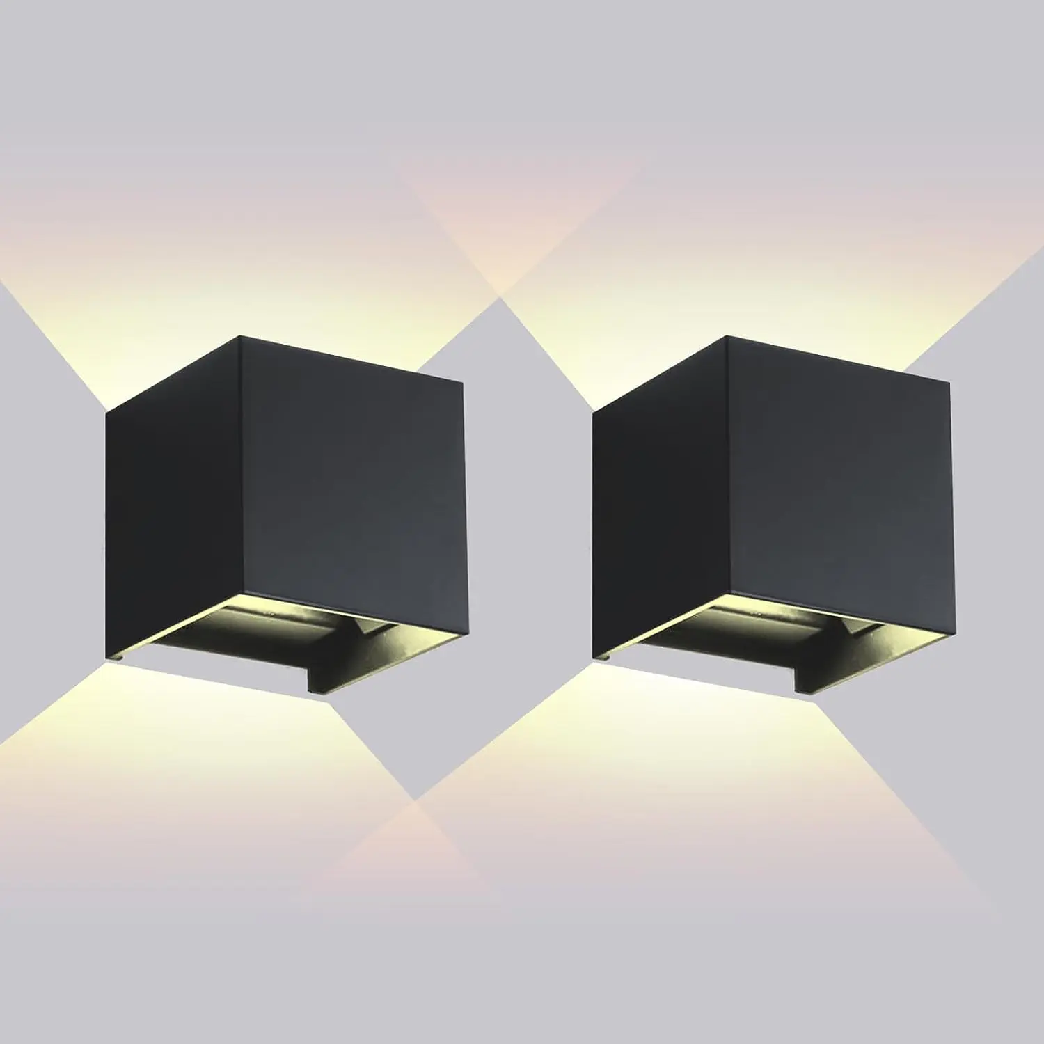 Алюминиевый куб регулируемый угол уличный светодиодный настенный светильник 6 Вт ip65 вверх и вниз настенный светильник