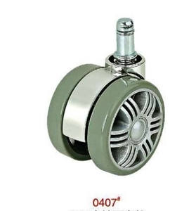 50mm Nylon + PU Mobiliário Sólido Rodízio com Freio Hot Swivel Stem Fábrica Fonte Verde 50kg Capacidade de Carga Garantia 1 ano - Product Image 1