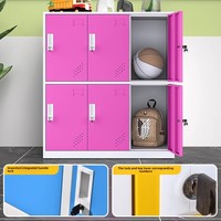 Casiers métalliques mobiles pour élèves de maternelle avec mot de passe, 12 portes, armoires de rangement magnétiques, serrures colorées interchangeables