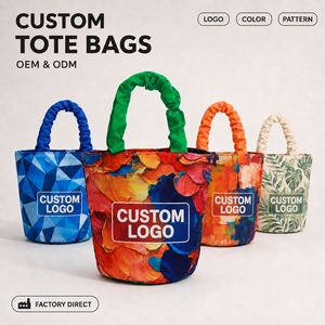 Bolsa de Compras Tipo Cubo de Lona con Impresión Personalizada, Correa de Hombro con Logotipo Personalizado, Colores y Tamaños Personalizados, Impresión Múltiple Personalizada - Product Image 1