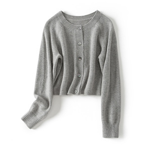 Maglioni di Cashmere per le donne di alta qualità <span class=keywords><strong>stile</strong></span> Casual di base comodo Cardigan in Cashmere maglieria - Product Image 1