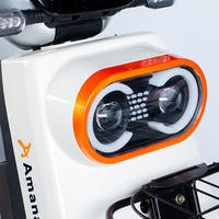 Vélo électrique avec moteur arrière 500W en cuivre pur, batterie 48V 20AH, écran numérique et frein à tambour, scooter urbain pour trajets quotidiens