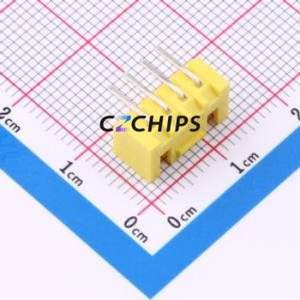 A254E1W1-2H4P12 Wire-to-Board Pin Header Bent Lead Through Hole,P=2.5mm Connector 1x4P 2.5mm Right Angle Insert XHB - Product Image 2
