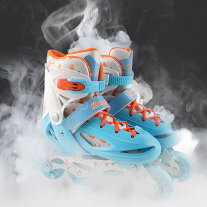 Patins à roulettes pour enfants, taille réglable, cadre en aluminium antidérapant, patins à roulettes sportifs pour enfants, code S M L - Product Image 3