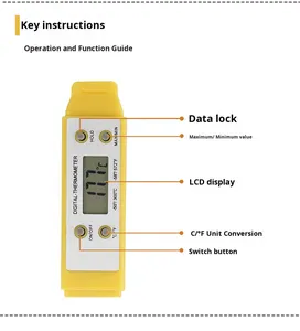 Termómetro Digital para Alimentos, Calibración Automática, Tipo Pluma, Alta Precisión, Termómetro Electrónico de Bolsillo - Product Image 6