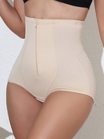 Culotte gainante taille haute avec fermeture éclair et crochets, rehausseur de fesses, gaine amincissante et sculptante pour femme, grandes tailles S-XXL