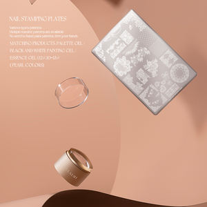 GULAURI <span class=keywords><strong>Kit</strong></span> professionnel de tamponnage pour ongles en acier inoxydable, avec plaques de tamponnage, pochoirs et gabarits de transfert, choix multiples - Product Image 4