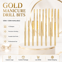 Kit de fraises coniques en carbure de qualité supérieure, tige de 3/32 pouces, coupe croisée pour l'élimination des cuticules, OEM ODM, marque privée, fourniture d'usine
