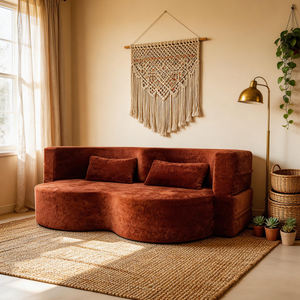 Juego de Sofás Comprimidos para Sala de Estar, Sofá Cama Tapizado en Terciopelo, Sofá de Dos Plazas para el Hogar, Muebles para Sala de Estar - Product Image 1