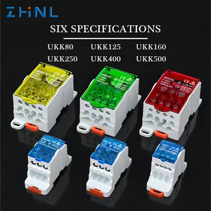 400A 500A caja de conexiones monofásica conector de Cable carril <span class=keywords><strong>Din</strong></span> caja de distribución de energía Ukk 80 Ukk bloque de terminales - Product Image 2