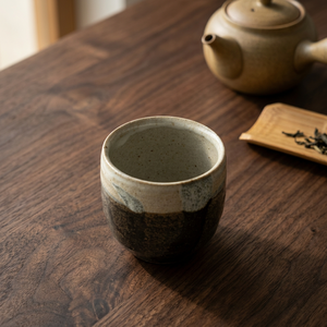 Hand-Made <b>Ceramic</b> Stoneware Tea <b>Cup</b> Wabi-Sabi Design Matte Finish Afternoon Tea Solid Color Large Capacity Leak Proof Dishwasher - Product Image 1