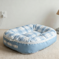 Coussin pour chien rectangulaire lavable toutes saisons, nid douillet pour sommeil profond, design dessin animé/classique pour chiens de taille moyenne et petite, chats adultes, pour le pétrissage