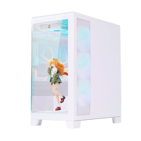 SAMA Nouveau design Installations matérielles multiples boîtier en verre trempé ordinateur atx pc boîtier en gros OEM boîtier de bureau