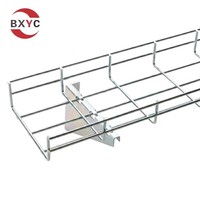 CE RoHS Panier de câblage en fil métallique à mailles personnalisées, Fourniture OEM pour la gestion des câbles de projet