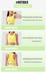 Bra olahraga wanita, Bra olahraga Racerback wanita, empuk Gym lari tanpa jejak, Bra Yoga nyaman, Bra kecantikan belakang latihan, Tank Top pakaian - Product Image 2