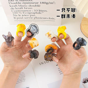 El más nuevo juguete de cápsula de huevo sorpresa, lindo anillo de perro cachorro en goma suave, pequeña mascota S de plástico para niños, regalo caliente - Product Image 3