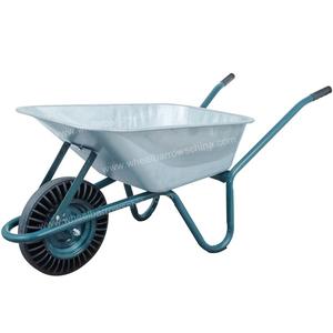 Carretilla de construcción eslovaca Bandeja de acero galvanizado de zinc Carretilla de rueda checa WB6414T W rueda sólida completa Europa Eslovaquia Hungría - Product Image 2