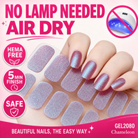 KIKILEE Autocollants 3D pour ongles en gel sans UV, motif French Manucure, couverture complète, DIY, autocollants pour ongles de Noël, vente en gros d'usine OEM ODM