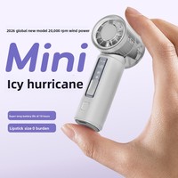 Ventilador de Mano de Alta Velocidad, Mini USB, Refrigeración por Hielo, 3000mAh, Portátil, Recargable, para Exteriores, Novedad 2026