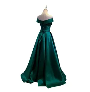 Robe de <span class=keywords><strong>Soir</strong></span>ée en Satin Une Épaule, Coupe Ajustée, pour Gala de Célébrité, Mariage, Banquet, Réunion Annuelle ou Scène - Product Image 1