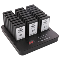 Nouveau 24 pagers restaurant système d'appel sans fil table appel flash vibrer pager caboteur pour café église service alimentaire