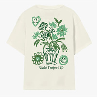 T-shirt à manches courtes col rond imprimé rayé style streetwear unisexe 100 % coton pour homme et femme – Collection décontractée transfrontalière européenne