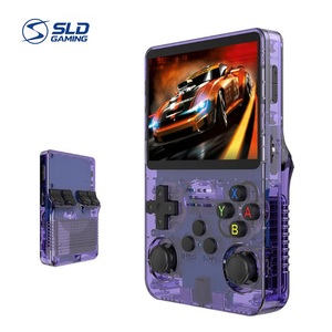 Console de jeu portable tendance R36S, couleurs transparentes, écran IPS 3,5 pouces, système ArkOS Linux, 1 Go de RAM, lecteur de jeux vidéo rétro pour les joueurs - Product Image 1