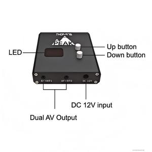 Récepteur vidéo <span class=keywords><strong>FPV</strong></span> VRX PeakFPV 7.8-8.0G R78 pour drone, accessoire de vol longue portée extrême, 7200MHz-8000MHz, 40 canaux, haute sensibilité - Product Image 3
