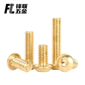 Tornillos de Cabeza Semicircular Hexagonal de Latón Fenglian ISO7380 Grado A Nivel 6.8 con Arandelas para Uso Estándar - Product Image 2