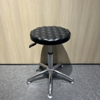 Chaises de bureau noires minimalistes et durables, tabourets de laboratoire en PU, tabourets de salon, chaises de caissier, chaises d'école