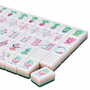 Luxury Portable Acrylic Tiles and Four Layer Emerald Green Design 160 Tiles American Mahjong Set for Travel and Party Games - Product Image 4