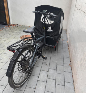 Tente de pluie tout temps protège vos enfants et vos marchandises 100% étanche avec <span class=keywords><strong>porte</strong></span> à fermeture éclair Heavy-Duty Cargo Bike Rain Tent - Product Image 2