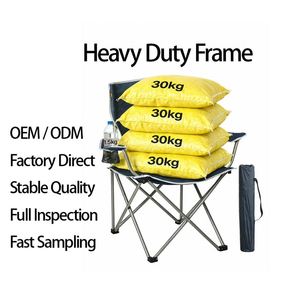 Chaise de plage pliable portable en tissu Oxford durable pour le camping et l'extérieur – Vente en gros - Product Image 4