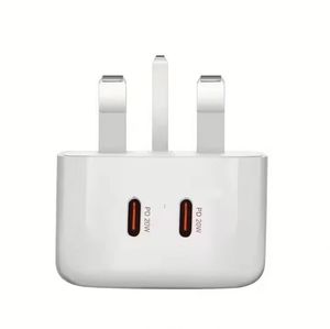 40W UK <b>Plug</b> PD Charger Dual Type-C Phone Charger 20W <b>USB</b> C Wall Charger for Mobile Phone - Product Image 2